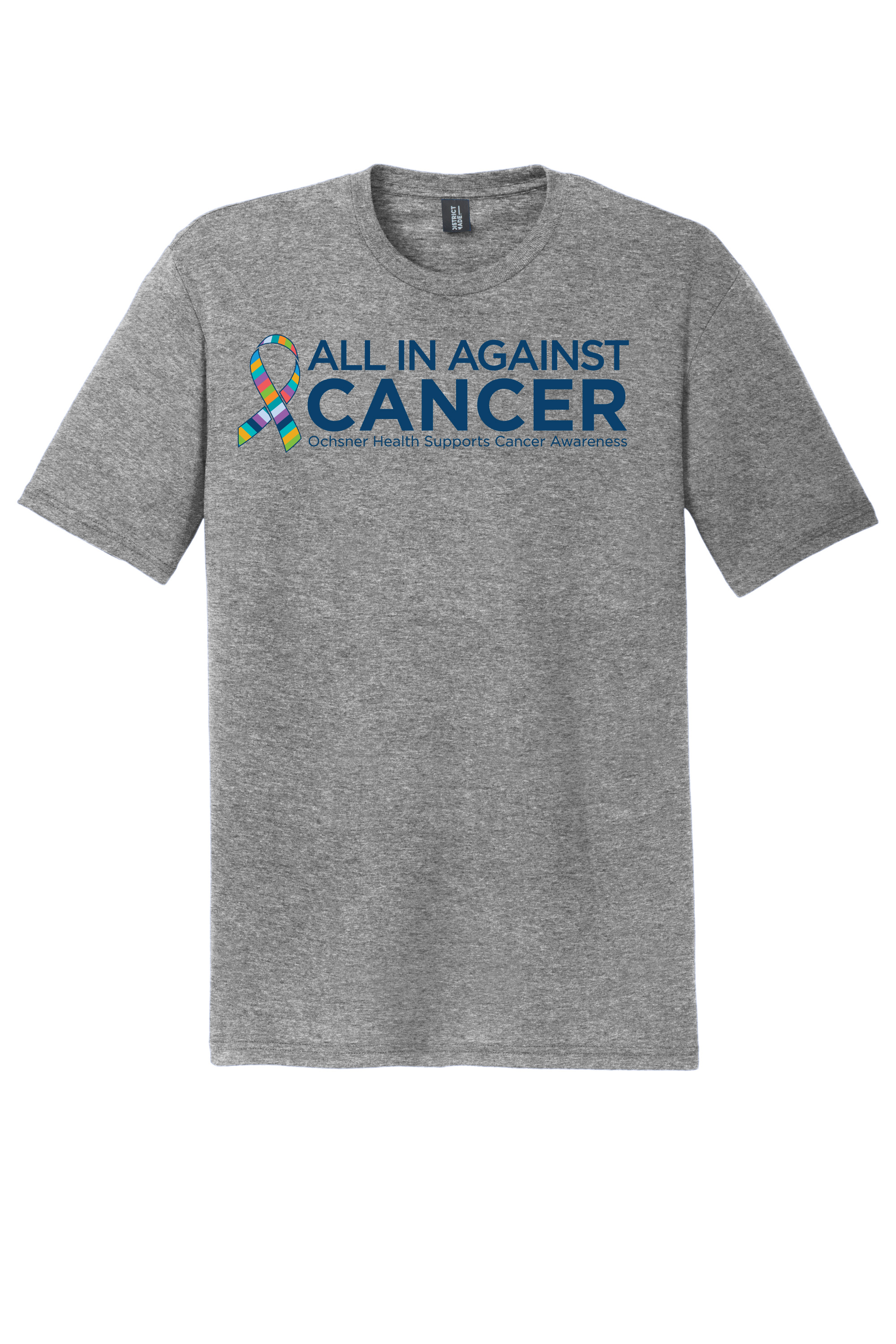 All in Against Cancer Unisex T-Shirt, Gray, large image number 1
